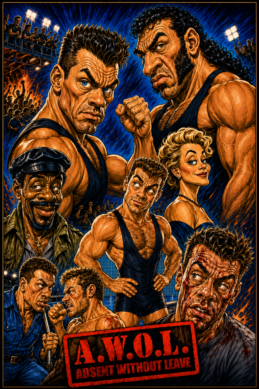 AWOL | Movie Legend Poster | Original Caricature Art
