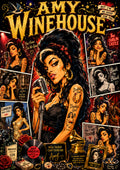 Amy Winehouse – Back to Black Poster | Original Caricature Art
