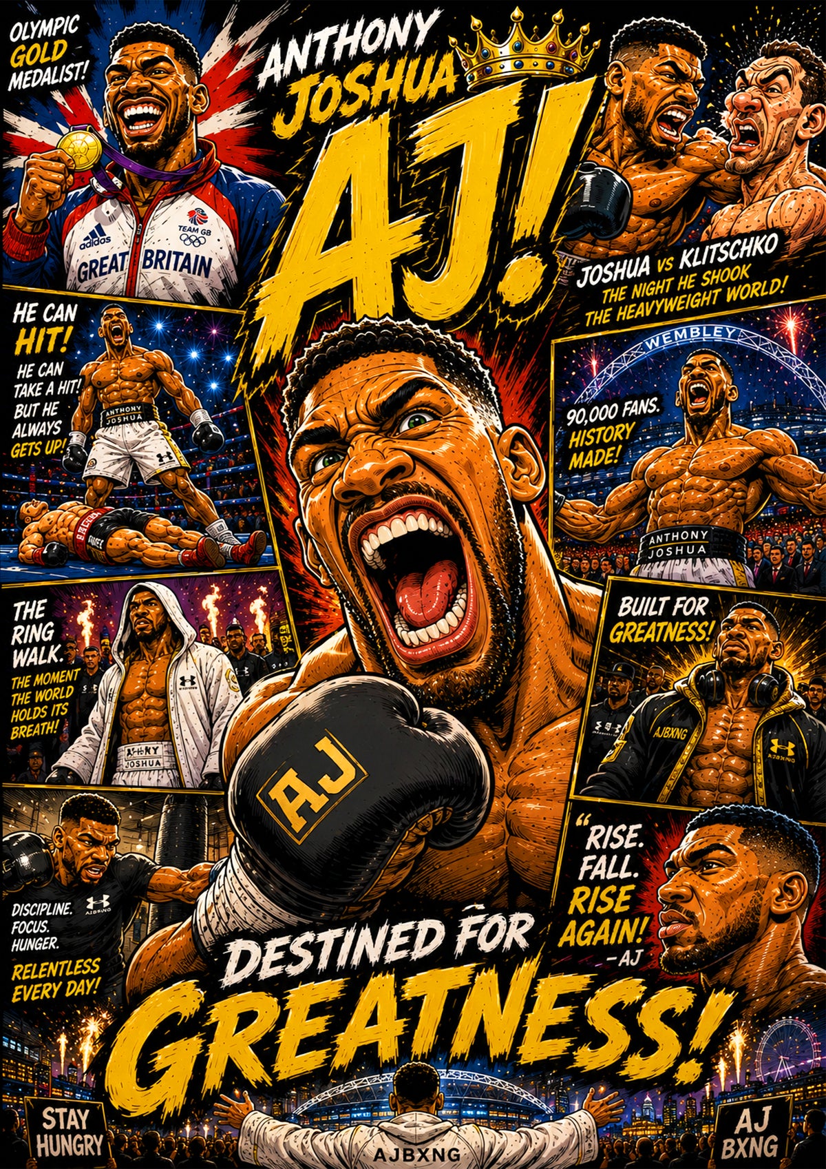 Anthony Joshua – Boxing Legend Poster