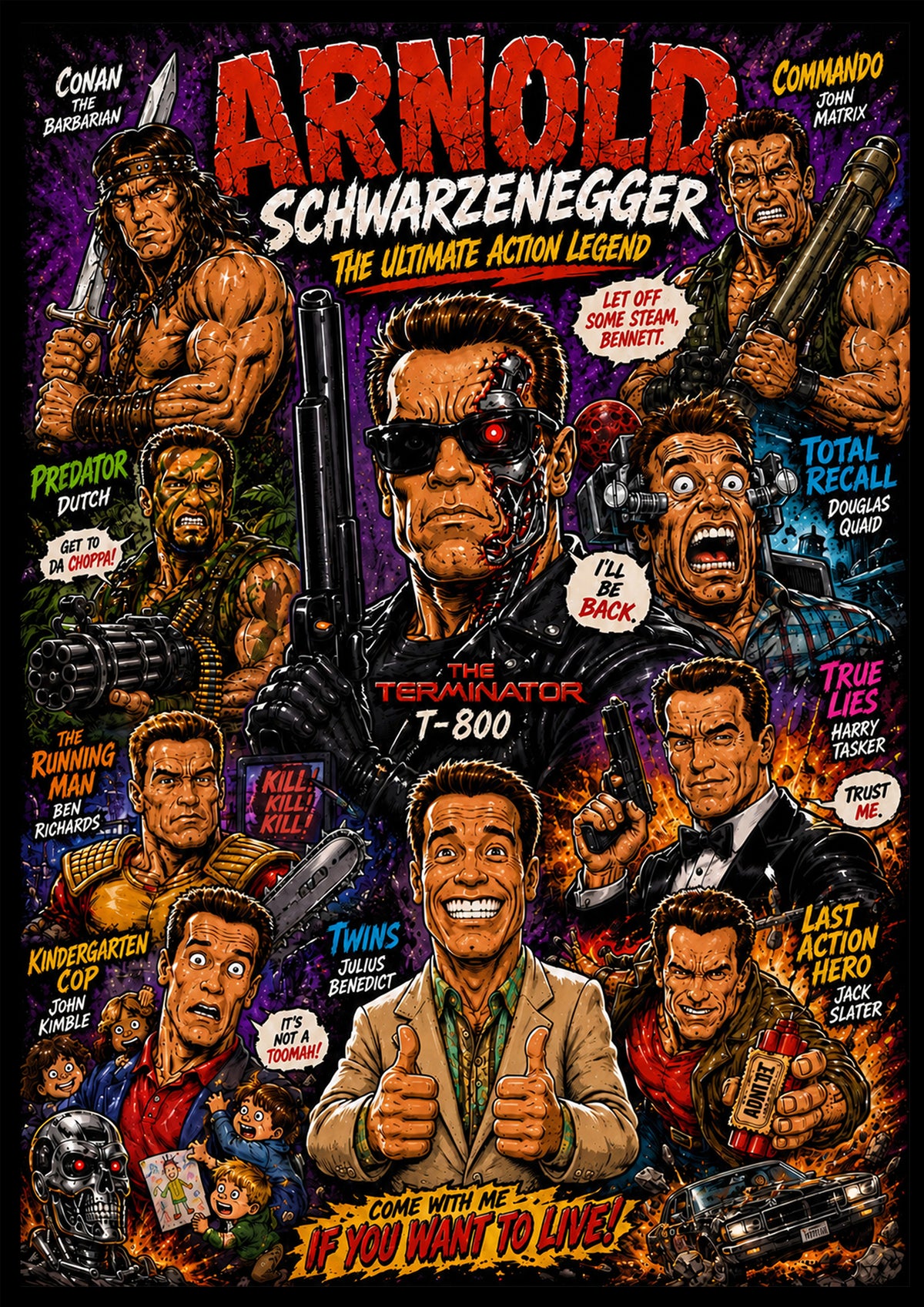 Arnold Schwarzenegger – Hollywood Legend Poster