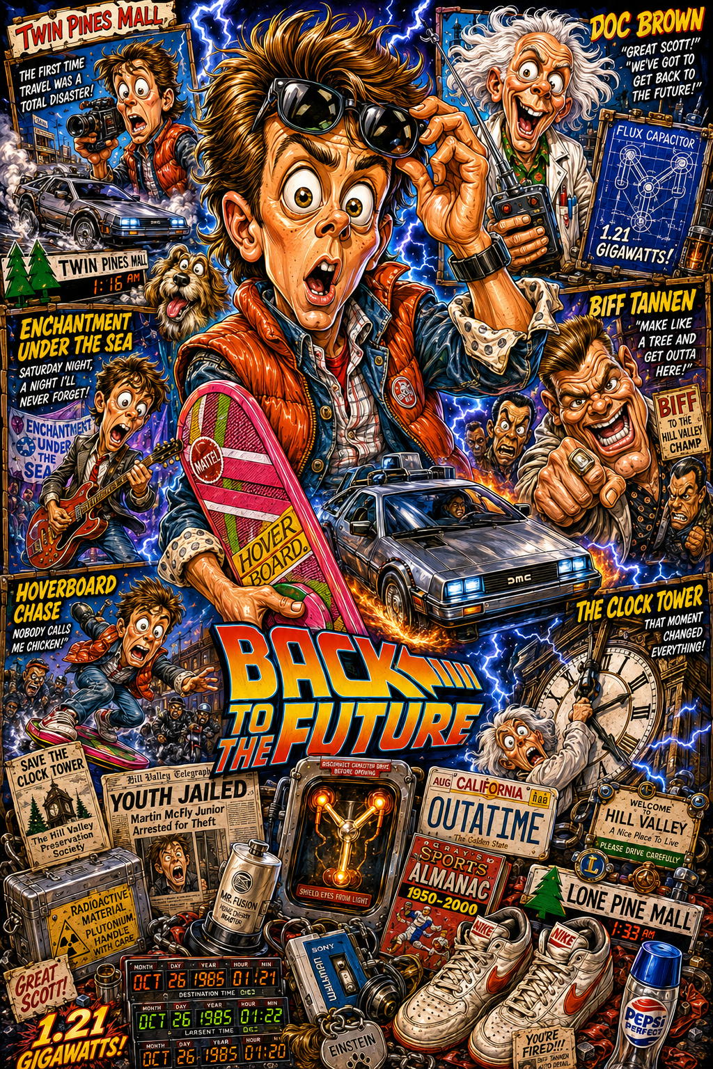 Back to the Future Poster | Icons & Legends