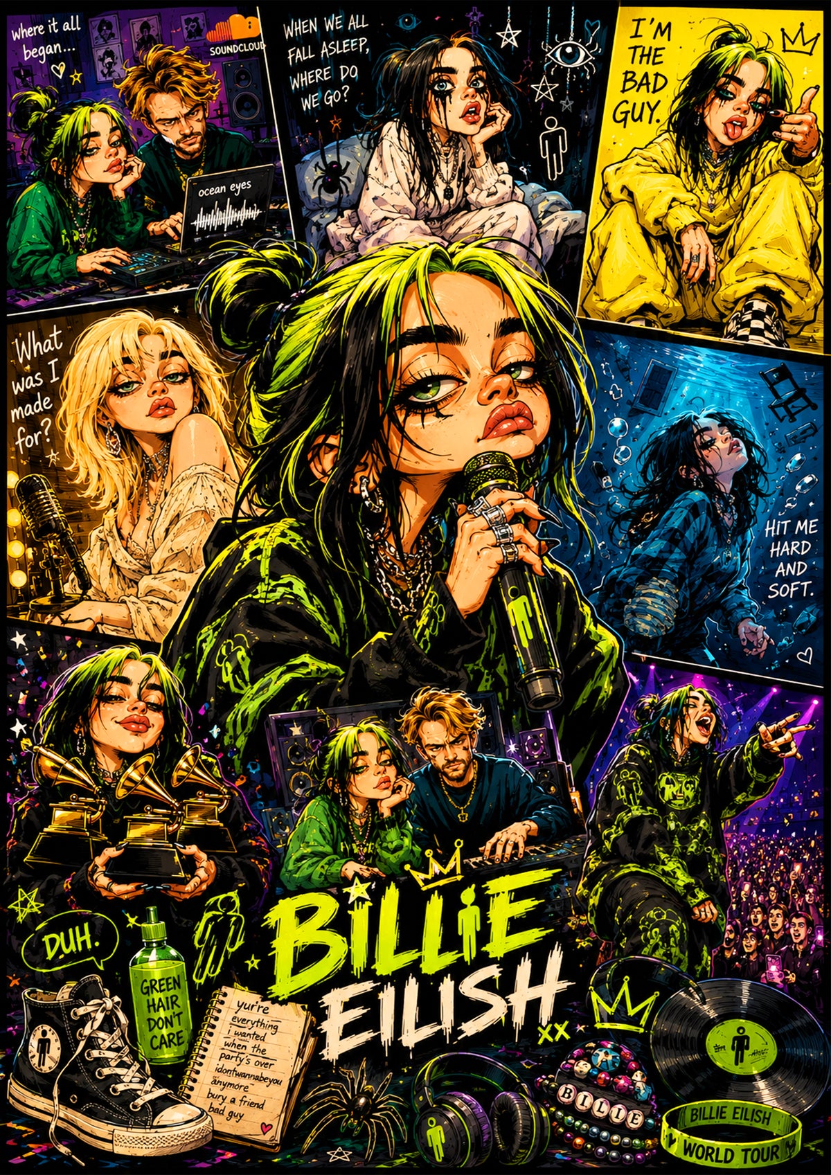 Billie Eilish Poster | Icons & Legends