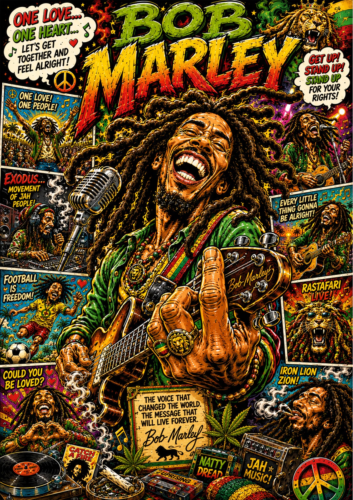 Bob Marley Poster | Icons & Legends