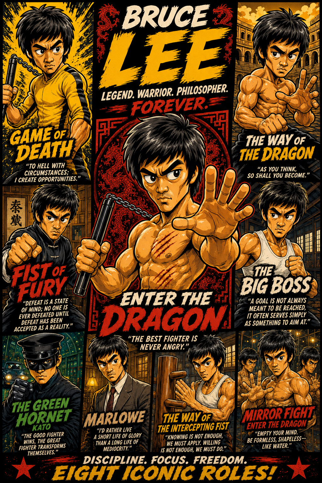 Bruce Lee Poster | Icons & Legends