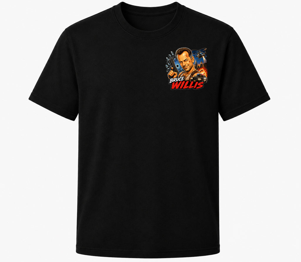 Bruce Willis | Movie Legend T-Shirt | Original Caricature Art
