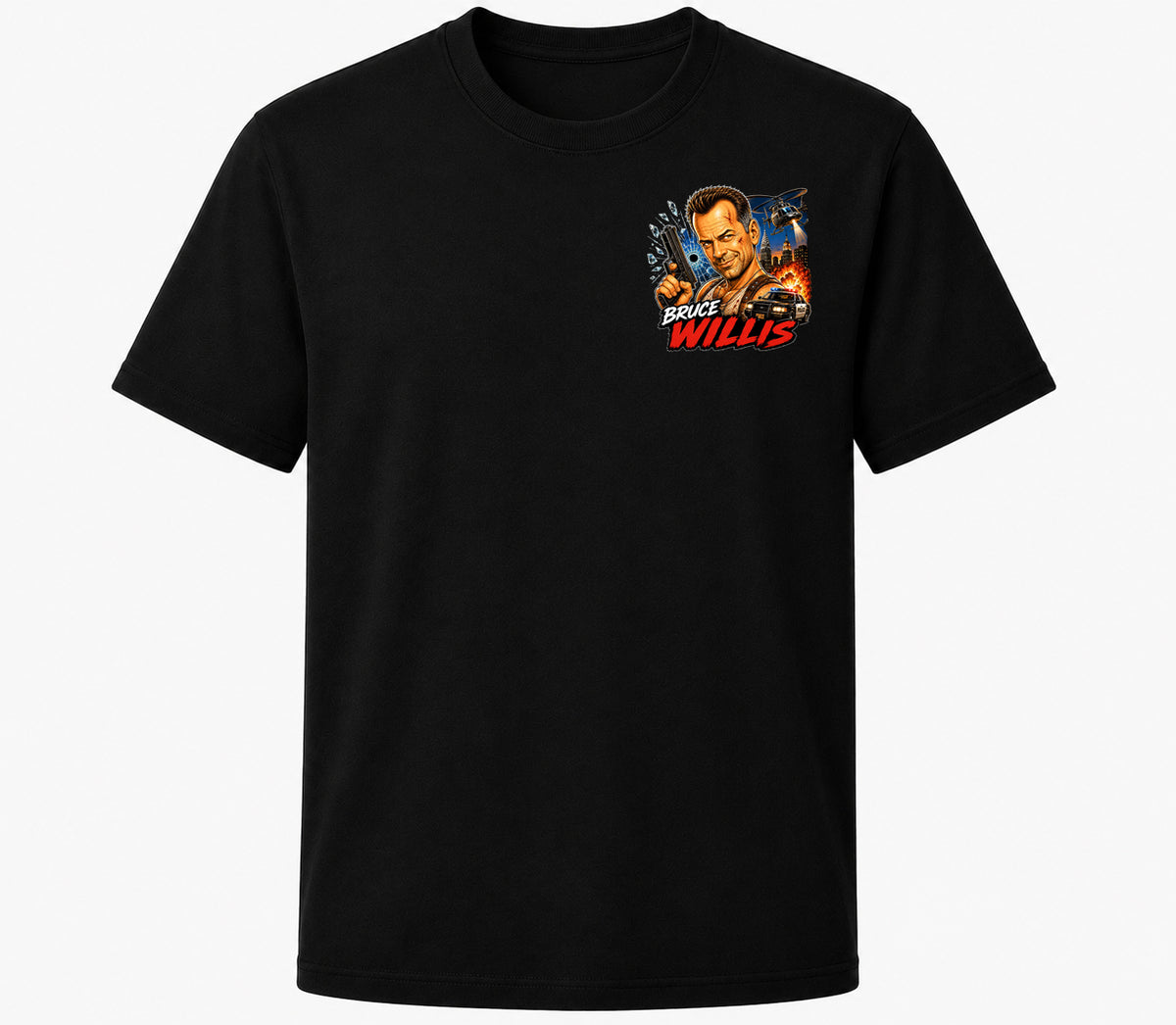 Bruce Willis | Movie Legend T-Shirt | Original Caricature Art