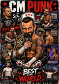CM Punk Wrestling Poster | Icons & Legends