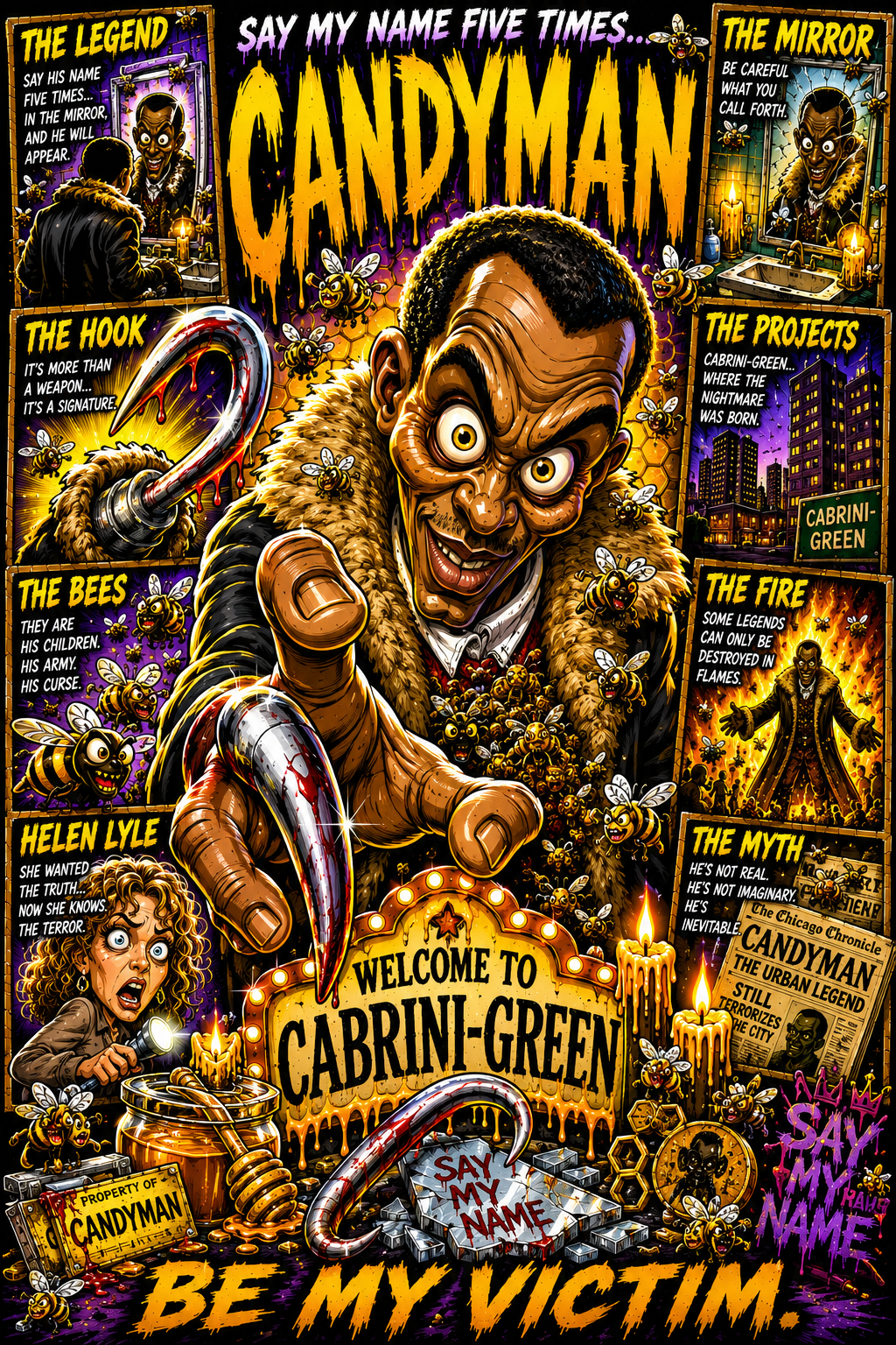 Candyman Horror Poster | Icons & Legends