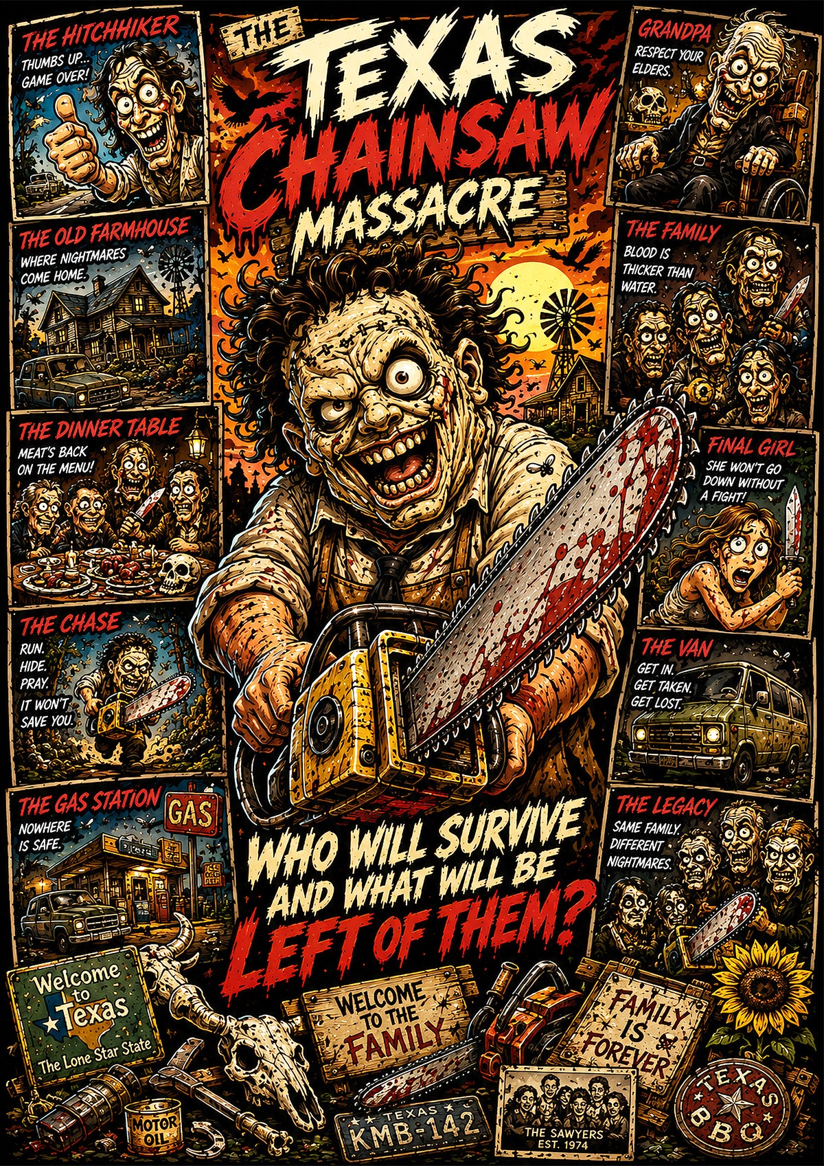 The Texas Chainsaw Massacre Poster | Icons & Legends