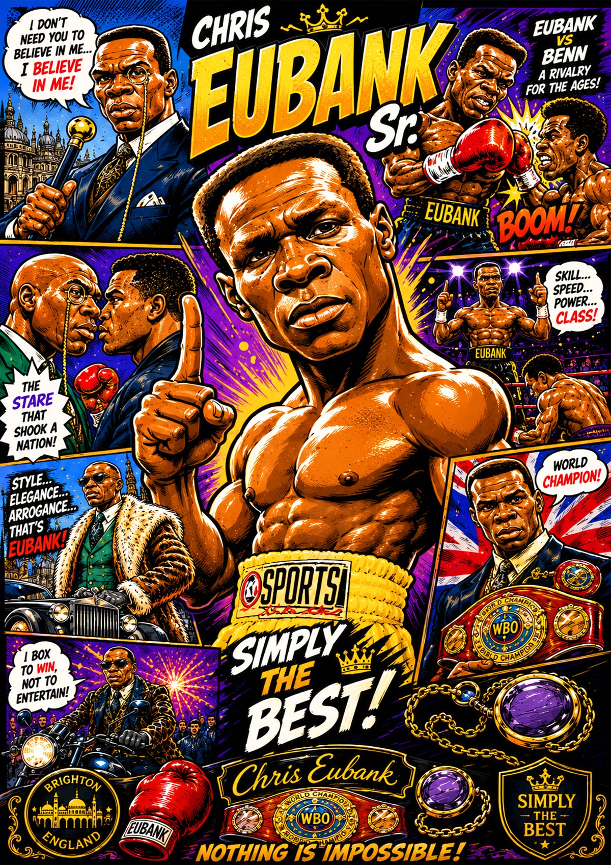 Chris Eubank Snr Poster | Icons & Legends