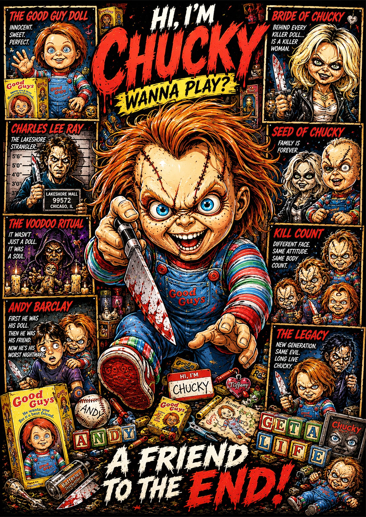 Chucky Horror Poster | Icons & Legends
