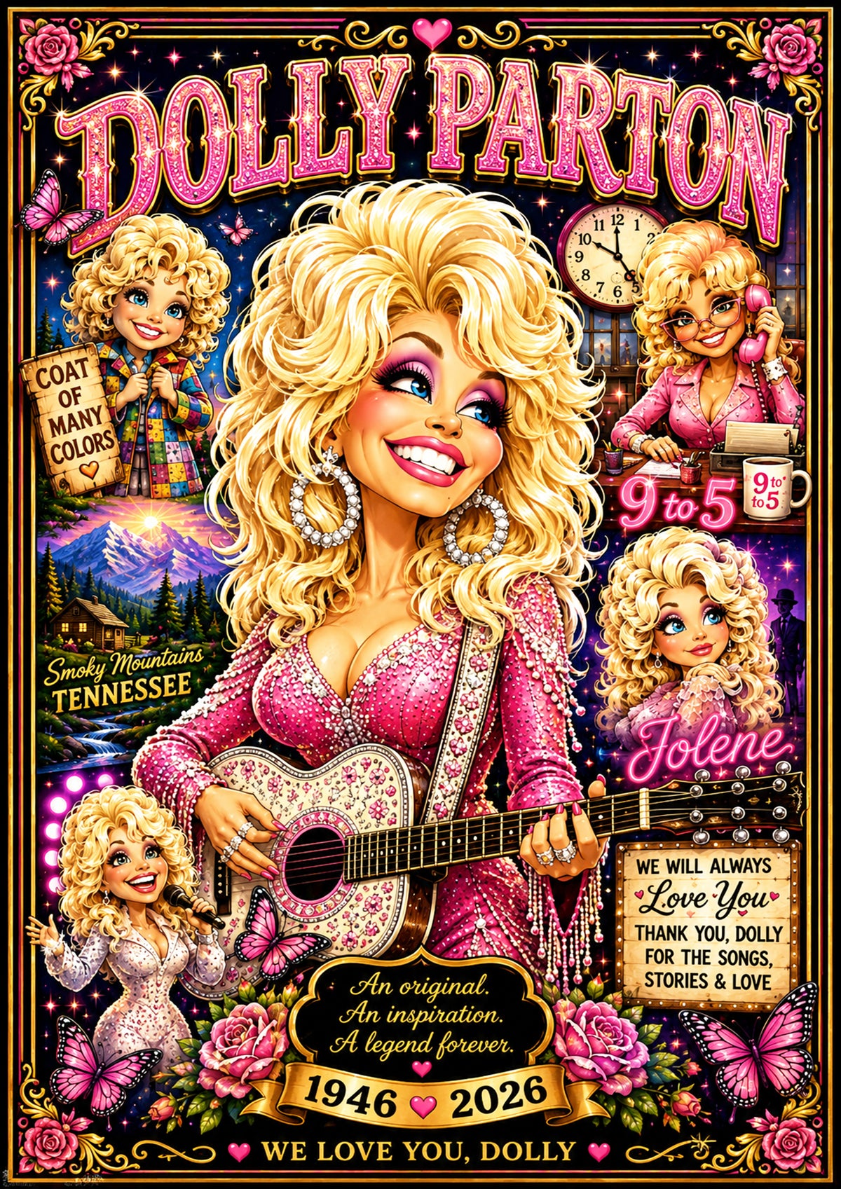 Dolly Parton Music Poster | Icons & Legends