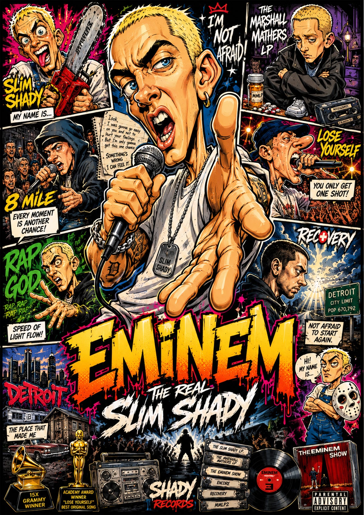 Eminem Music Poster | Icons & Legends