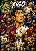 Luis Figo Football Poster | Icons & Legends
