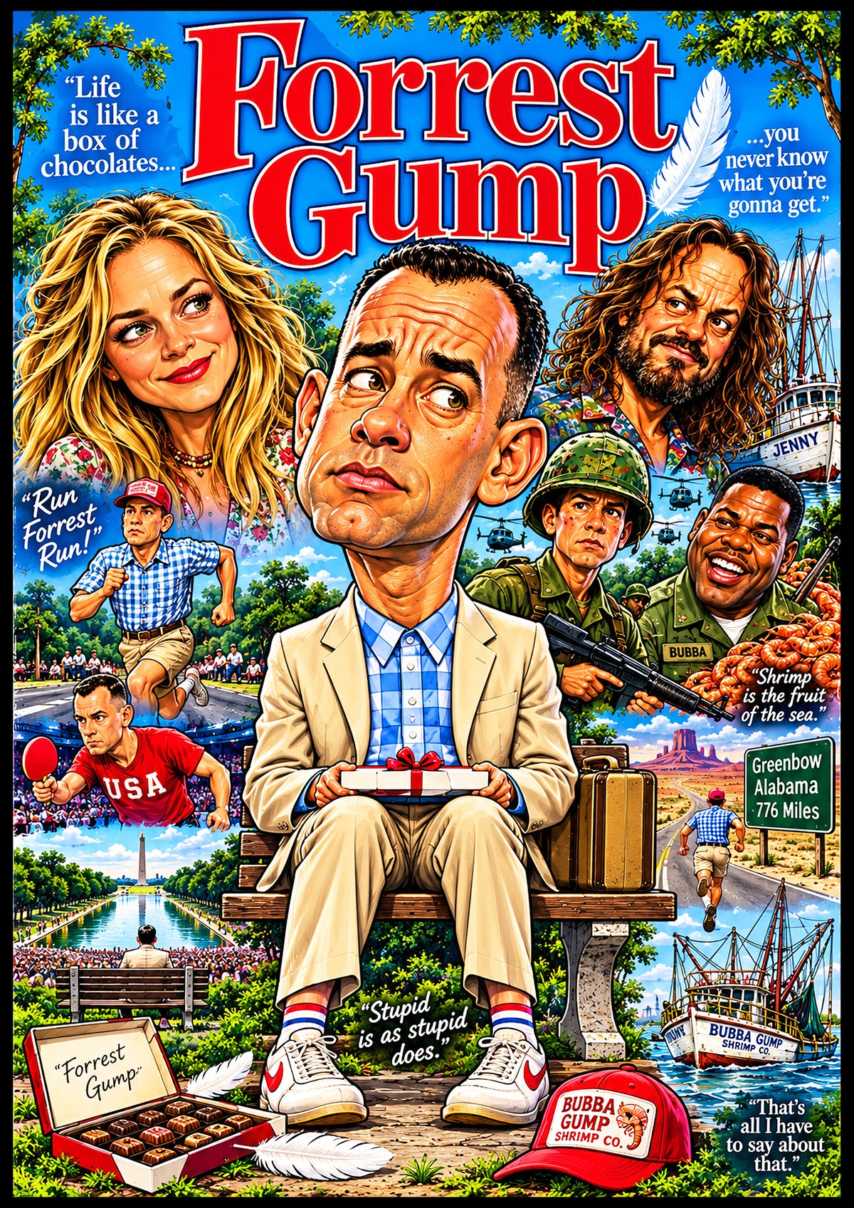 Forrest Gump Movie Poster | Icons & Legends