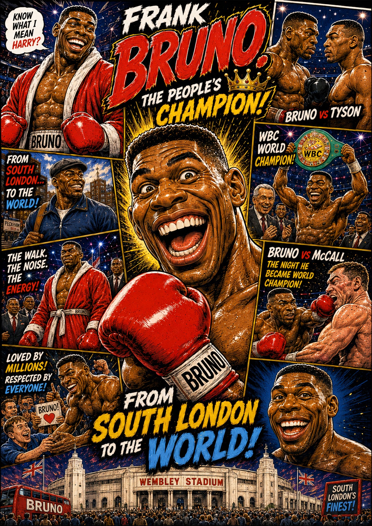 Frank Bruno Boxing Poster | Icons & Legends