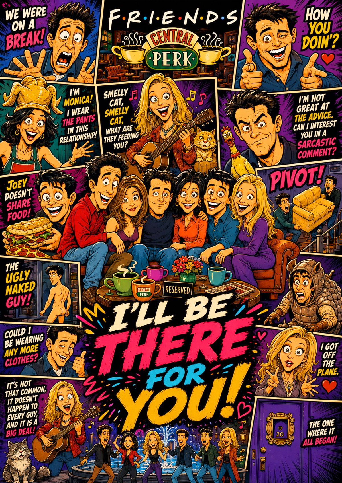 Friends TV Show Poster | Icons & Legends