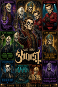 Ghost Rock Band Poster | Icons & Legends