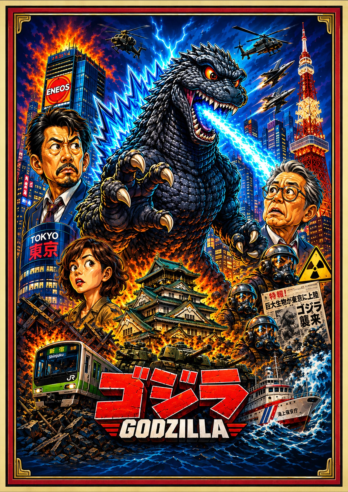 Godzilla Movie Poster | Icons & Legends