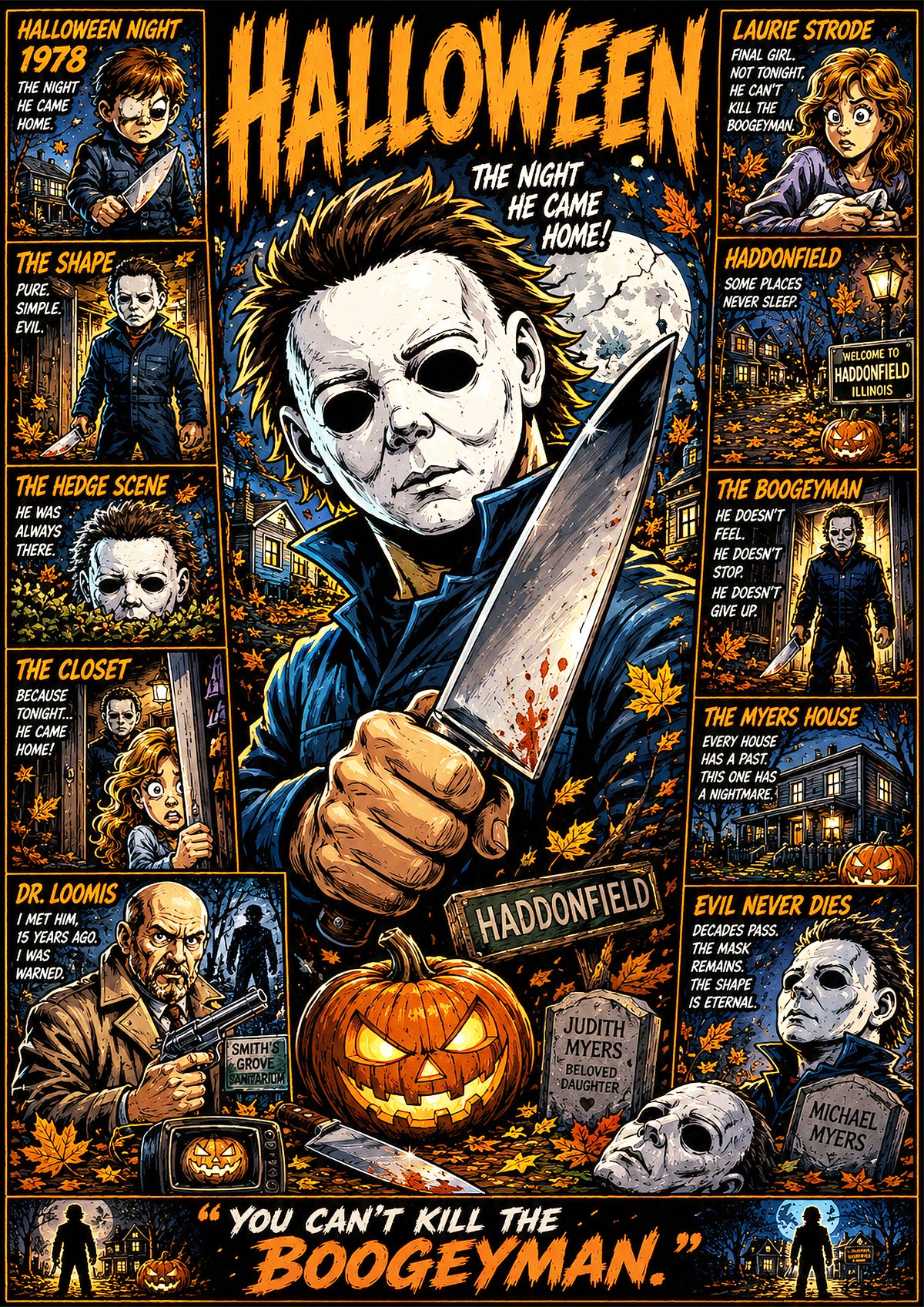 Halloween – Classic Horror Movie Poster | Icons & Legends