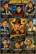 Harrison Ford – Hollywood Legend Poster | Icons & Legends