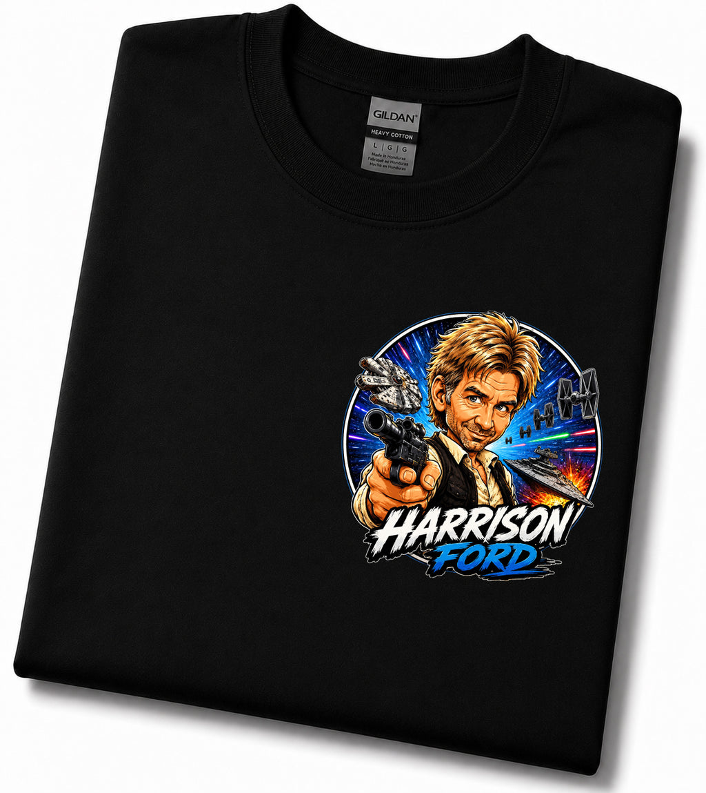 Harrison Ford | Movie Legend T-Shirt | Original Caricature Art