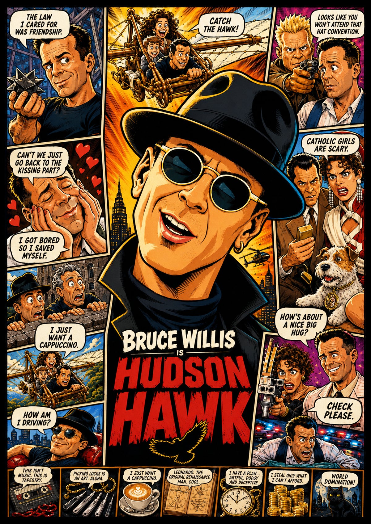 Hudson Hawk Poster | Icons & Legends