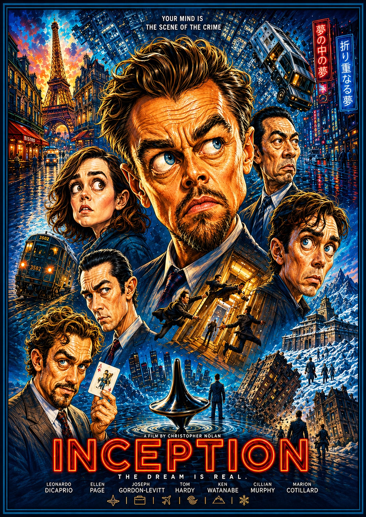 Inception – Sci-Fi Movie Poster | Icons & Legends