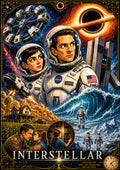 Interstella Poster | Cosmic Caricature Art