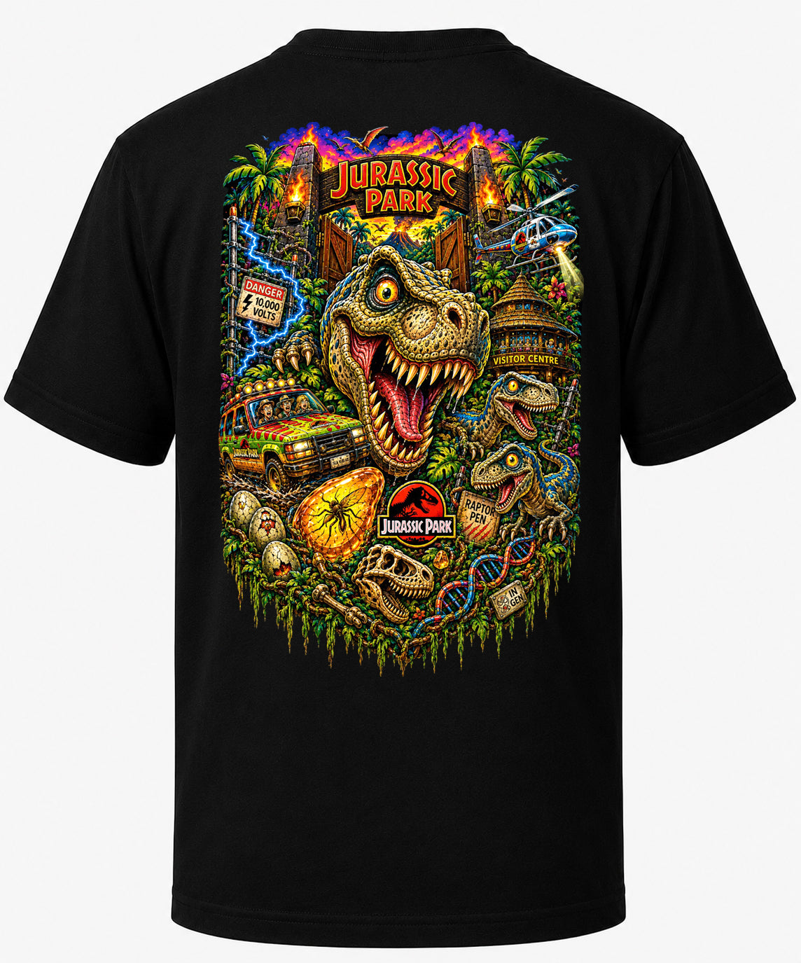 Jurassic Park | Movie Legend T-Shirt | Original Caricature Art