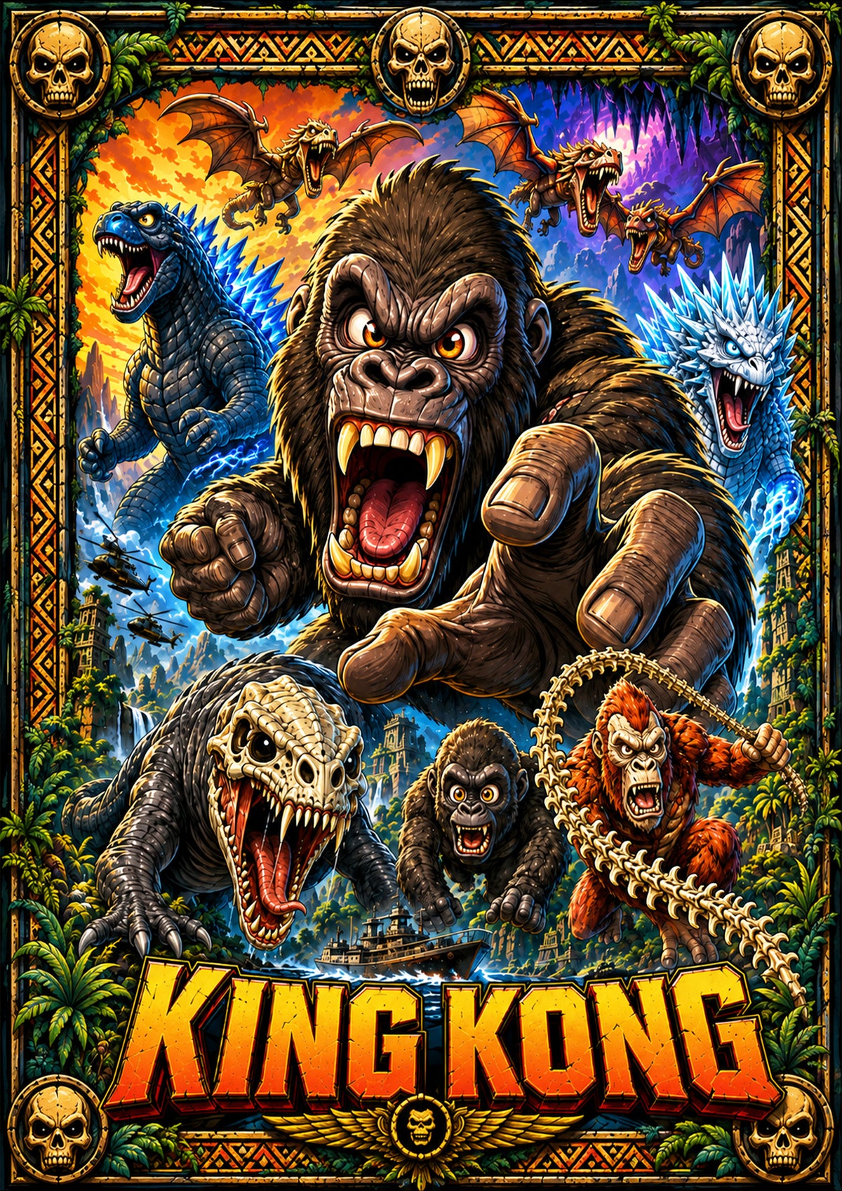King Kong | Movie Legend Poster | Original Caricature Art