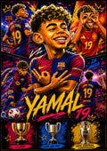 Lamine Yamal | Football Legend Poster | Original Caricature Art