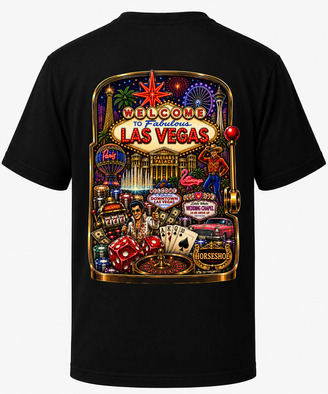 Las Vegas | Iconic City T-Shirt | Original Caricature Art