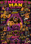 Macho Man Randy Savage | Wrestling Legend Poster | Original Caricature Art