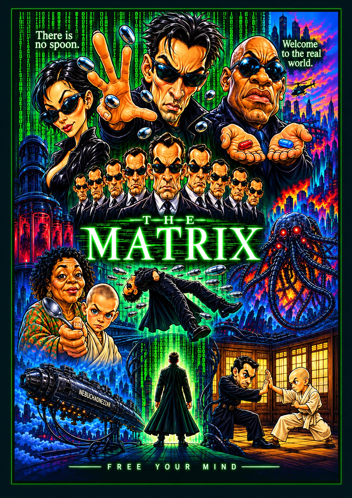 The Matrix | Movie Legend Poster | Original Caricature Art