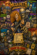 Megadeth | Music Legend Poster | Original Caricature Art