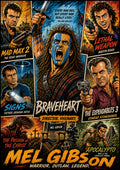 Mel Gibson | Movie Legend Poster | Original Caricature Art