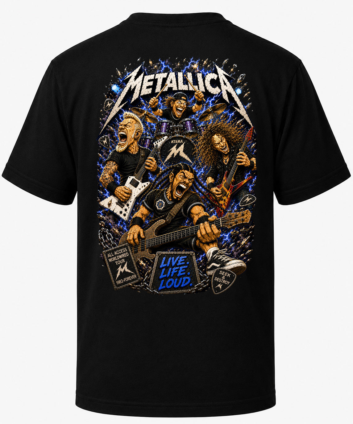 Metallica | Music Legend T-Shirt | Original Caricature Art