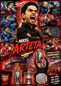 Mikel Arteta | Football Legend Poster | Original Caricature Art