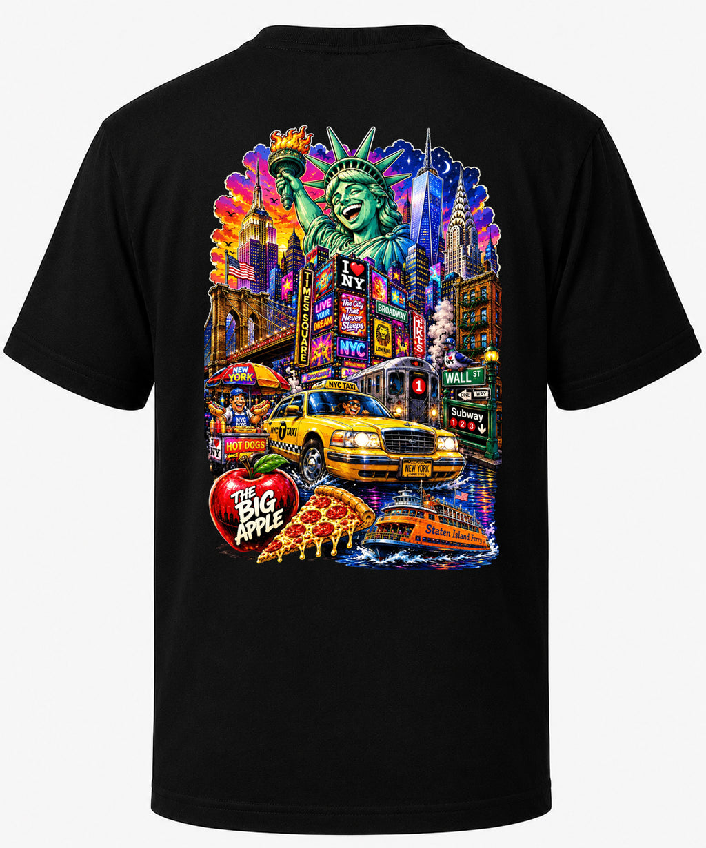 New York | Iconic City T-Shirt | Original Caricature Art