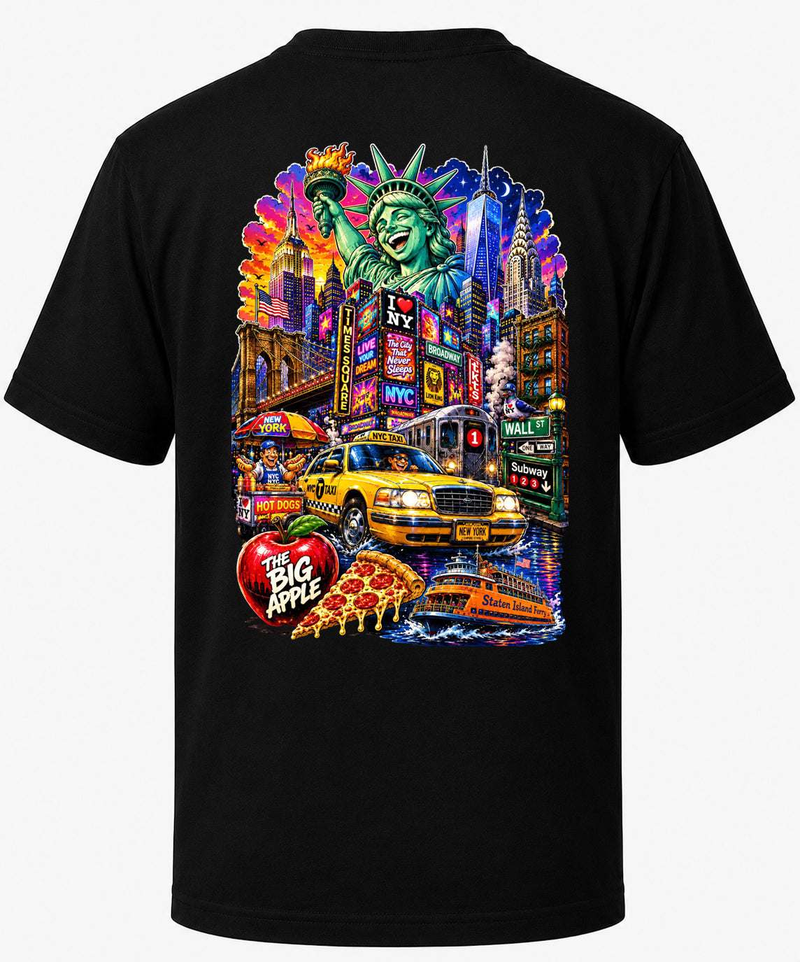 New York | Iconic City T-Shirt | Original Caricature Art