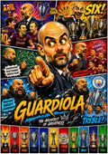 Pep Guardiola | Football Legend Poster | Original Caricature Art