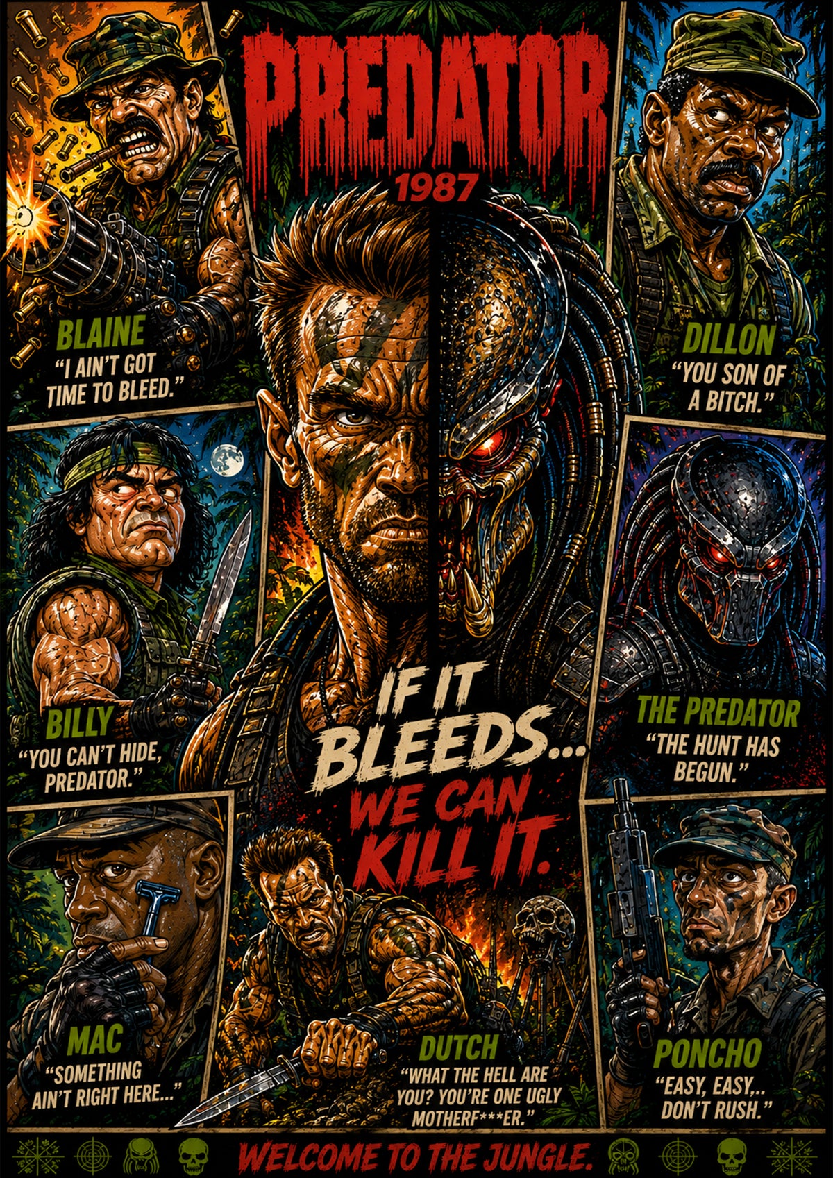 Predator – Classic Sci-Fi Movie Poster