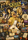 Queen | Music Legend Poster | Original Caricature Art