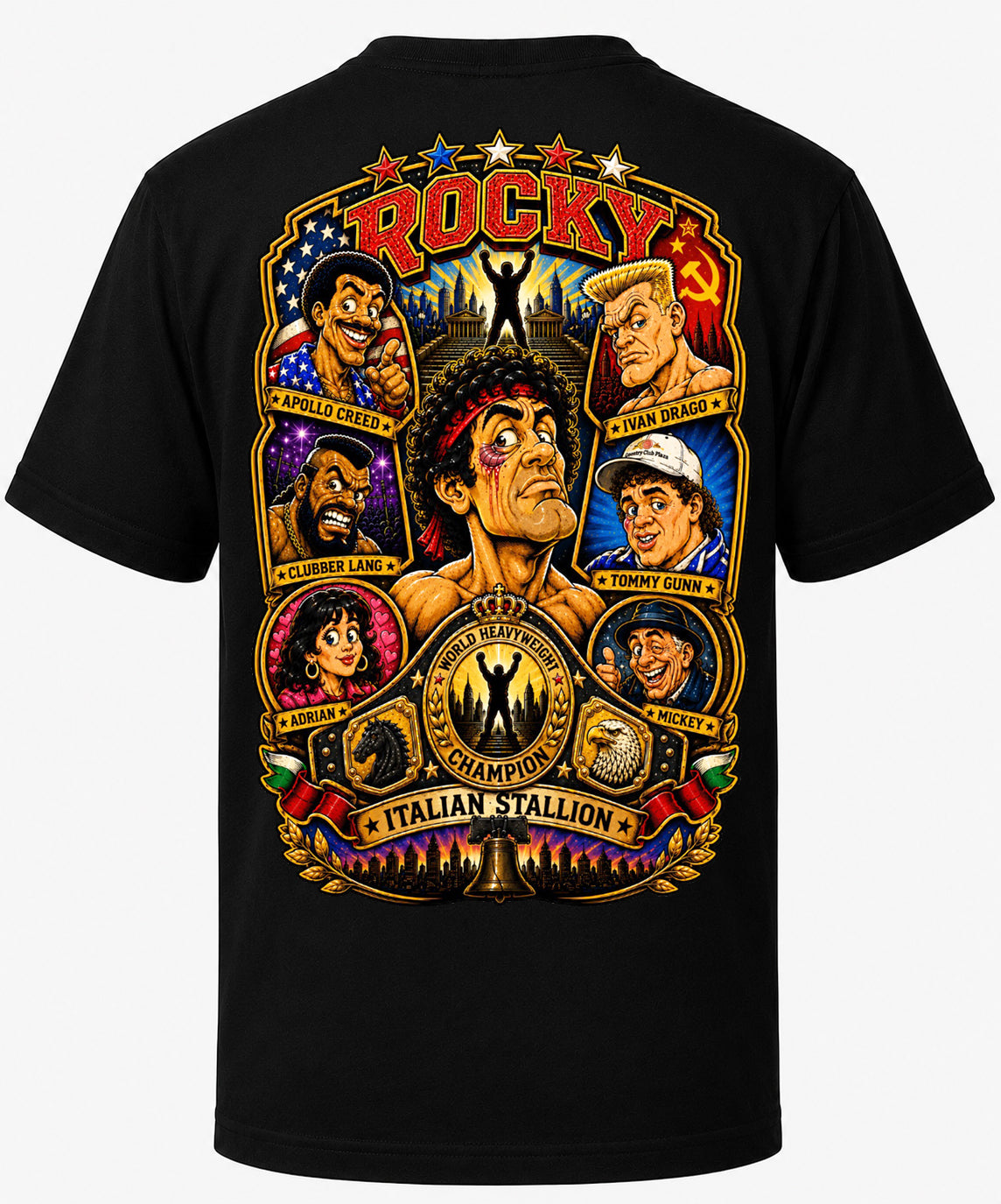 Rocky | Movie Legend T-Shirt | Original Caricature Art