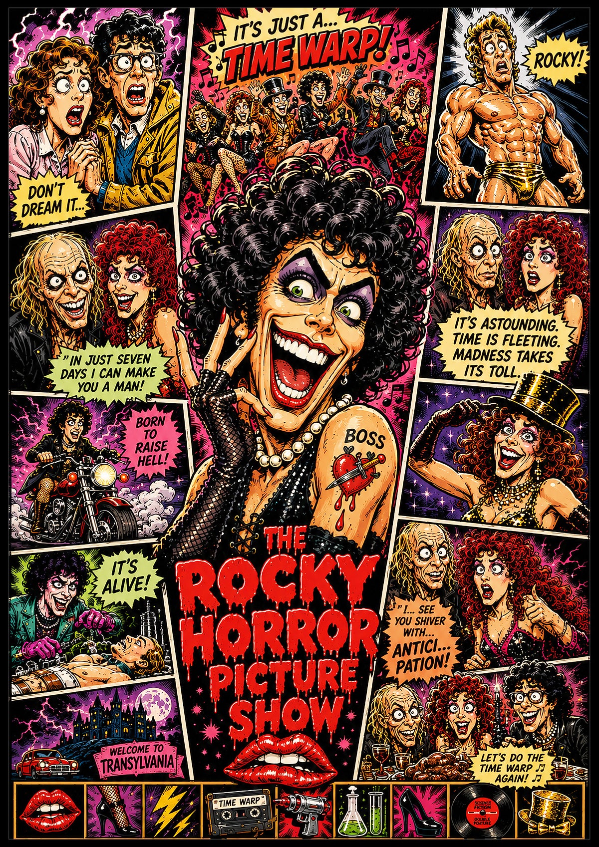Rocky Horror | Movie Legend Poster | Original Caricature Art