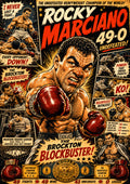 Rocky Marciano | Boxing Legend Poster | Original Caricature Art