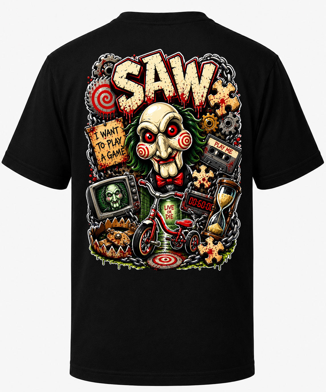 Saw | Movie Legend T-Shirt | Original Caricature Art