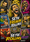 Seth Rollins | Wrestling Legend Poster | Original Caricature Art