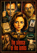 The Silence of the Lambs | Movie Legend Poster | Original Caricature Art